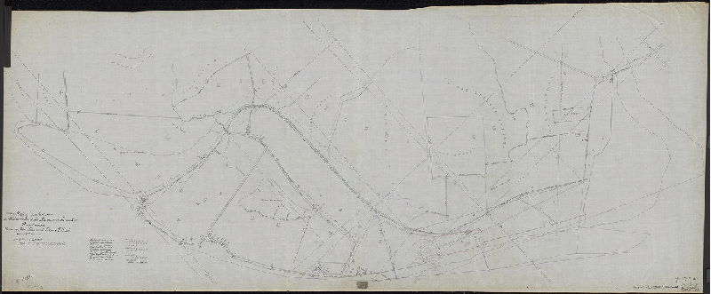 Plan, Map of property in Philadelphia and Delaware County owned by John Black and Edgar A. Black. Made by G. P. N. Sadler. [Better copy, perhaps the original, of plan already scanned as RC-K-1, from City Plans Unit Red Can K], 1874