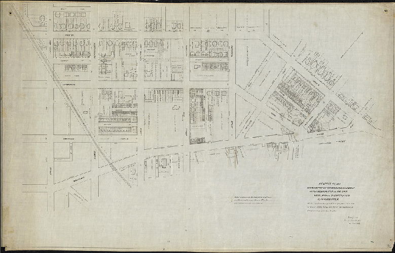 Plan, Benefit plan showing properties within the bounds of 41st St., West-Chester and Phila. R.R., Woodland and Chester Aves., 27th Ward, Phila. Made supplementary to plan prepared for use of Road Jury in the matter of the opening of Kingsessing Ave., etc. etc. , 1893