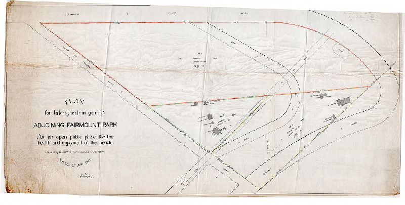 Plan, Plan for taking certain ground adjoining Fairmount Park as an open public place for the health and enjoyment of the people. Authorized by ordinance of Councils approved December 4th 1901. For use of Road Jury only. , 1902
