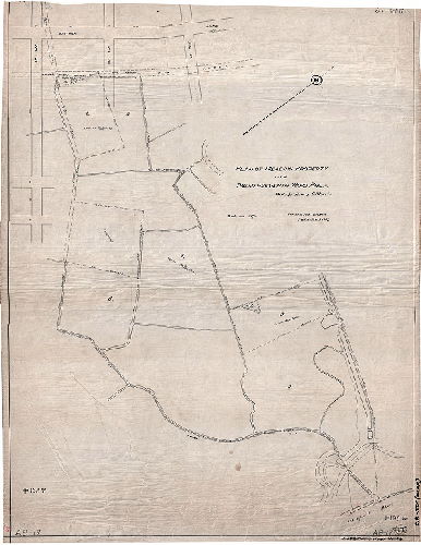 Plan, Plan of meadow property in the Twenty-seventh Ward, Phila, made for Henry G. Morris, 1897