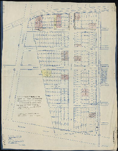 Plan, Revised calculations, plan of building lots for B. W. Melvin, 414 Real Estate Trust Bldg., Philadelphia. Note: The original of this plan of the Thrifty Development Co. is recorded in Plan Book 1, page 29. , 1915 ca.