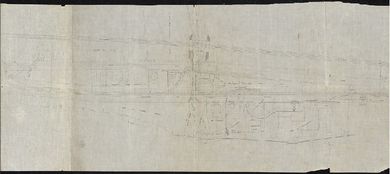 Plan, [No title. Plan of Shawmont, showing many details of roads, railroads, structures, Schuylkill River bank, and streams. , 1880 ca.