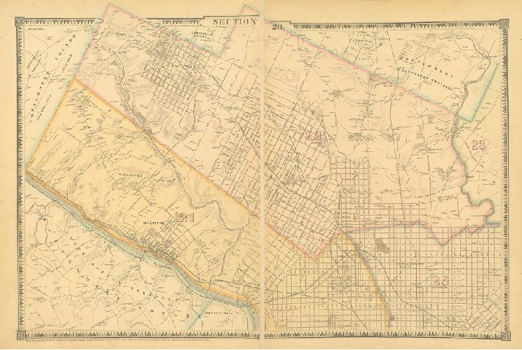 Section 20, Smedley's Atlas of the City of Philadelphia, 1862